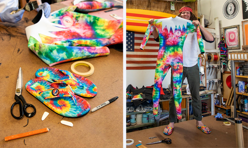 PSYCHEDELIC SHRED: Jonesea Celebrates the Grateful Dead™ with Custom Wetsuit – Sanuk®