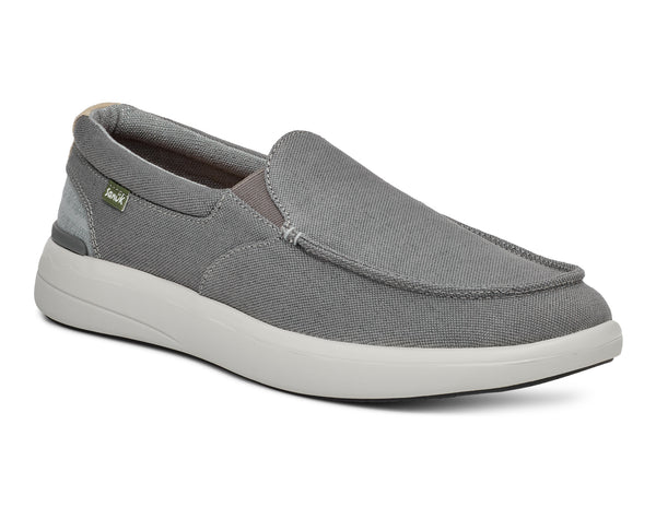 OOFOS Men\'s Slip-On Fleece Lined Loafer — Light Gray with Black Sole OOFOS OOmg Sport Slip-On Sneaker - Men main image 3