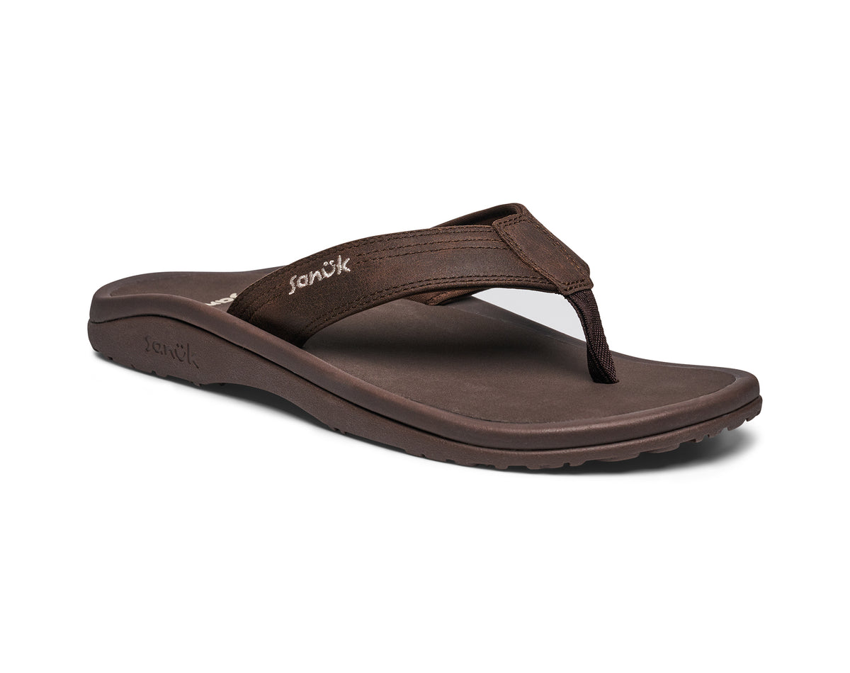 Sanuk Men’s SugarLite Rippah SL Flip Flop Sandal Brown Size 14 Sanuk - Brandclub - Sanuk Men main image 3