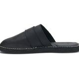 (black leather)