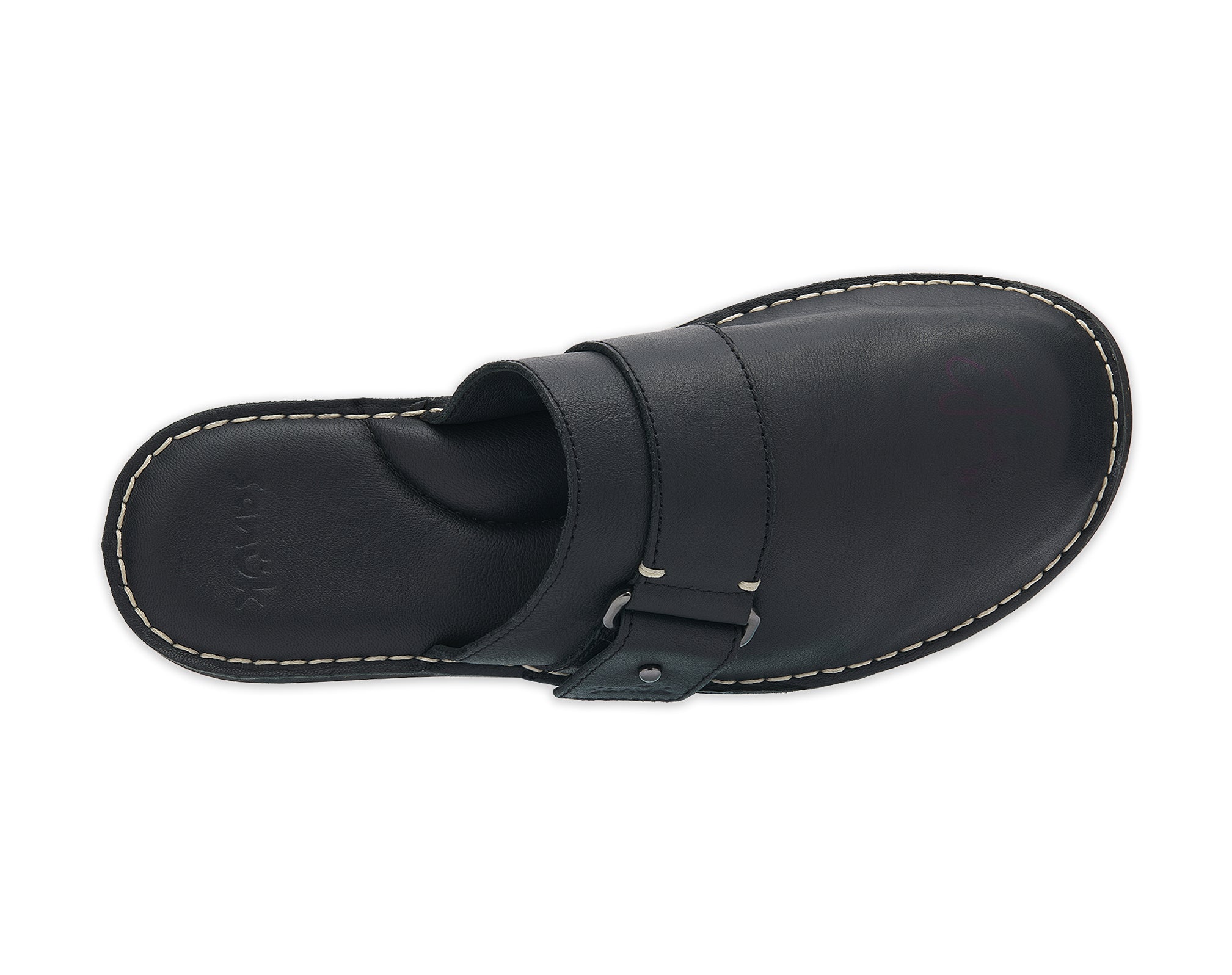 (black leather)