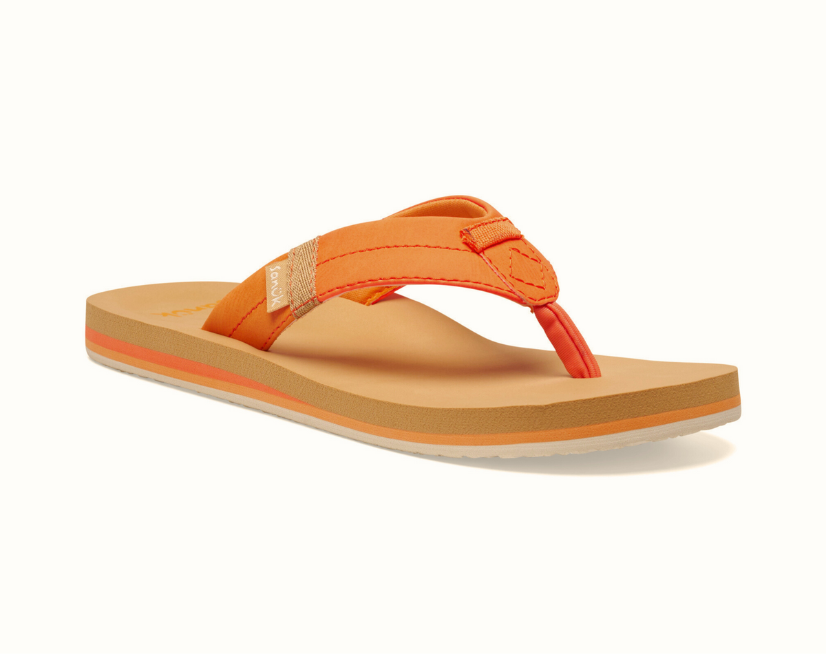 Sanuk Tan Flip-Flops Woven Strap Comfort Highland Hawaii | Women main image 4