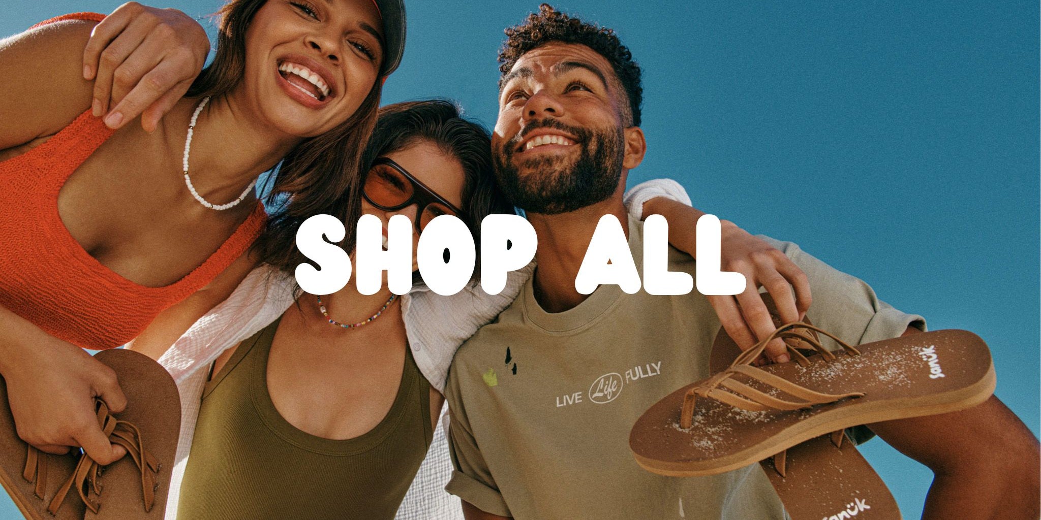 Sanuk, brand website product image