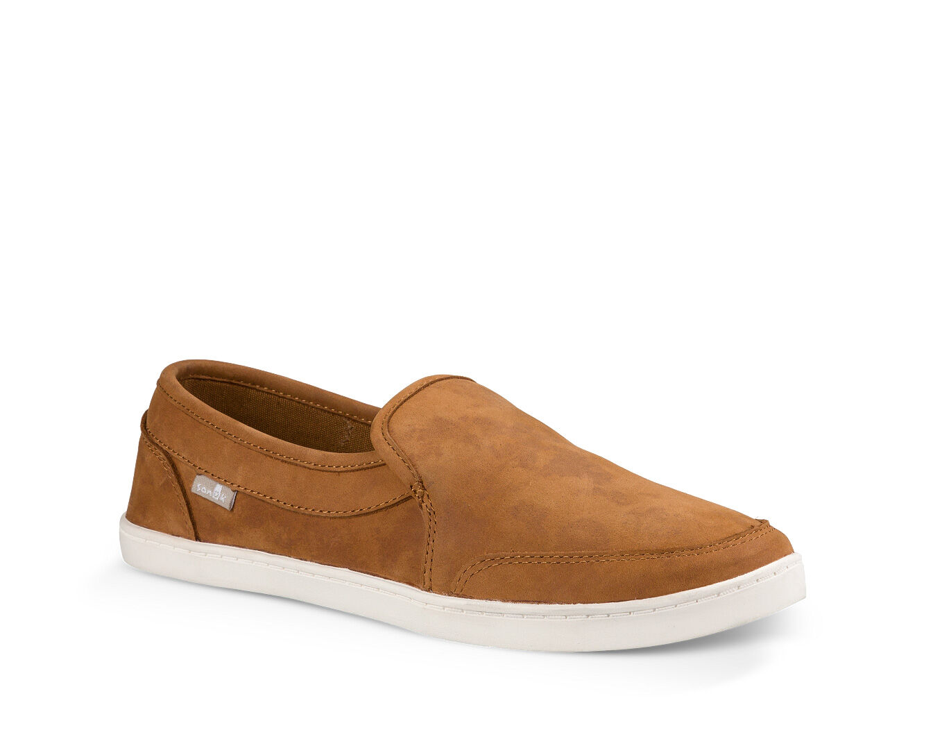 Pair O Dice Leather Slip-on Sneakers 