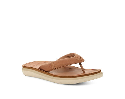 Sanuk Women's Vazon Sustainasole Tan Leather Sandals 1121643