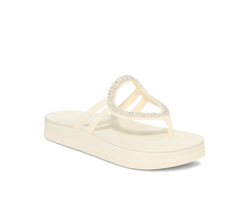 Sanuk Women's Yoga Mat Flip Flop - White SWS2908 - ShoeShackOnline