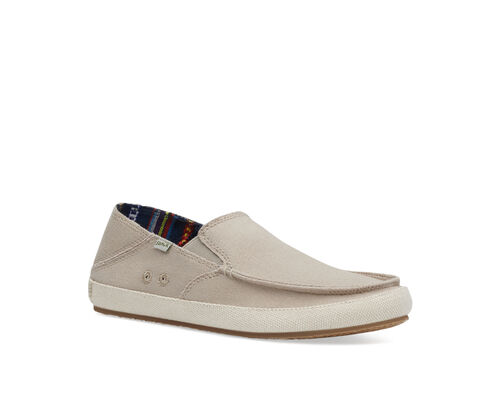 Sanuk Puff N Chill Low Natural / Navy Loafers - Men's – MyCozyBoots