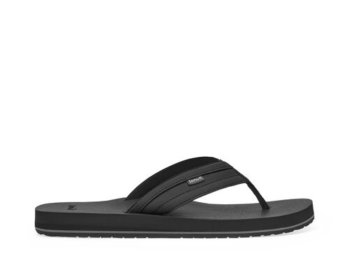 Sanuk Cosmic Yogi Black Men's Casual Flip Flop Sandals 1127511