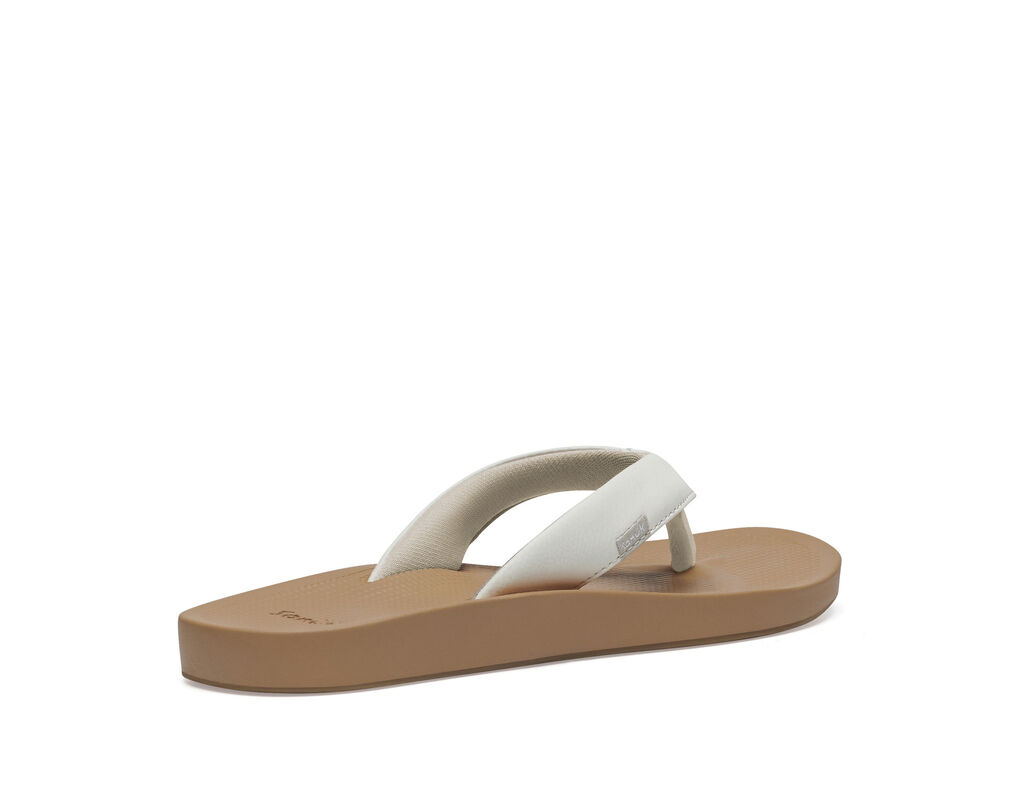 Sanuk Yoga Mat Flip Flops Thong Slip On Leather Sandals Brown