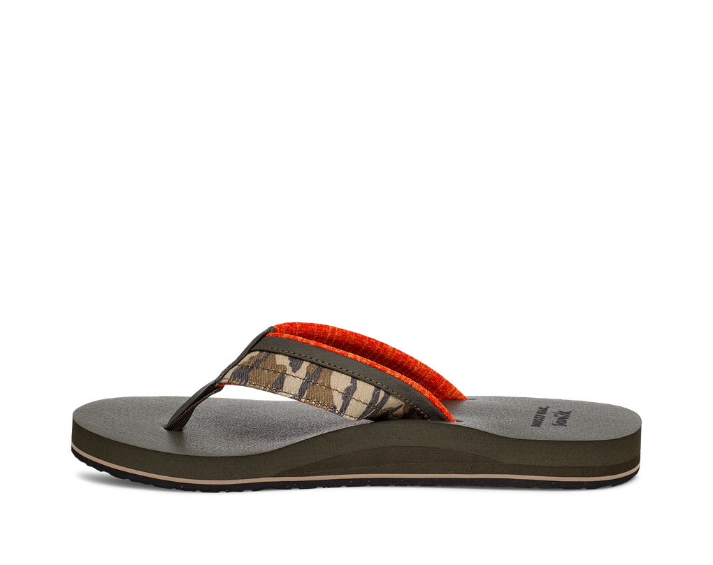 Sanuk Men's Bixby Hemp Slide Sandal, Woodland Camo, Numeric_7