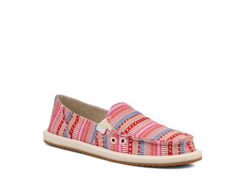 Sanuk Scribble Womens Textile Slip-on Shoes - Sandstone - Casual Shoes from  Scorpio Shoes UK