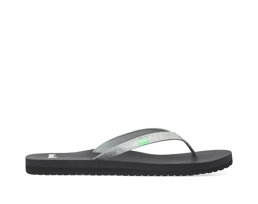 Sanuk womens sandals size 8 39 gray yoga mat comfort thong flip flops
