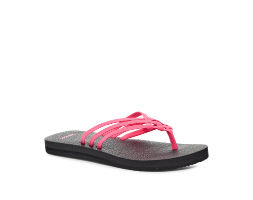 Sanuk Yoga Sling 2 Sandals Size 6 Pink Coral