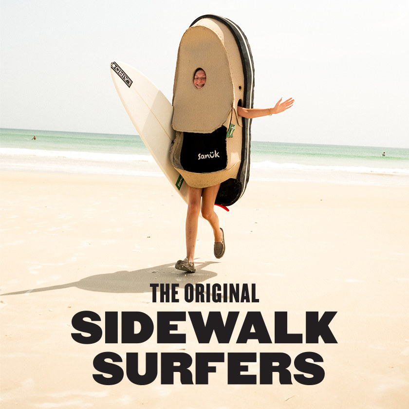 Sanuk Men's Chiba Sidewalk Surfers | Black | Size 8