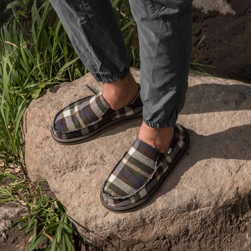 Sanuk Hemp Sidewalk Surfers Men's Shoes Footwear (Brand New